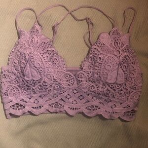 Wishlist Lace Bralette - Lavender Women's Intimates Small